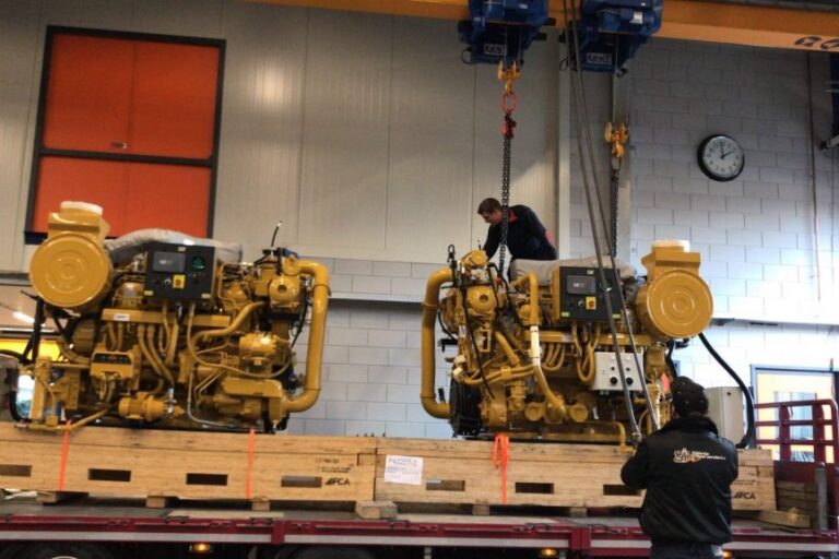Hermotorisering 2x Caterpillar 3508