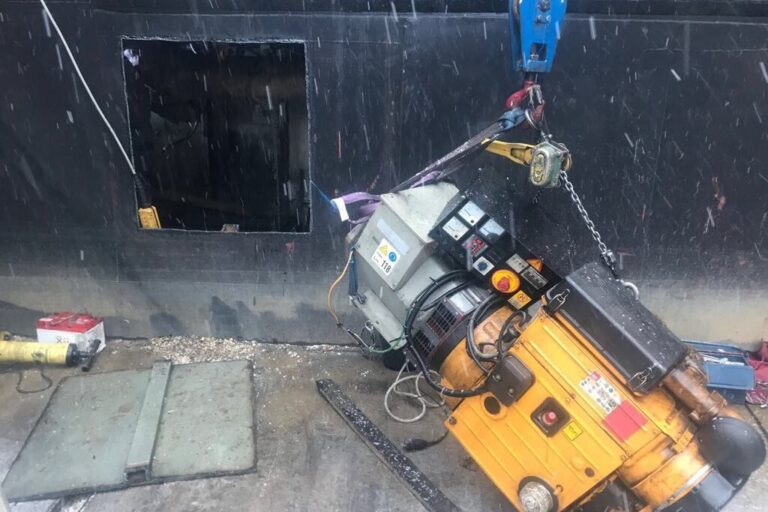 Inbouw nieuw generatorset